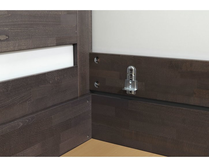 Kování - postel s úložným prostorem NICOLAS, masiv buk