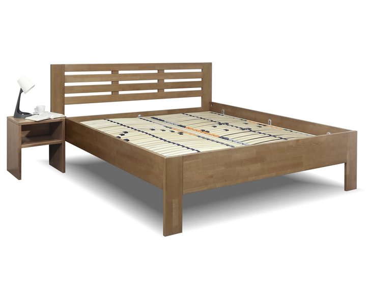 Detail - dvoulůžko MICHALIS, masiv buk