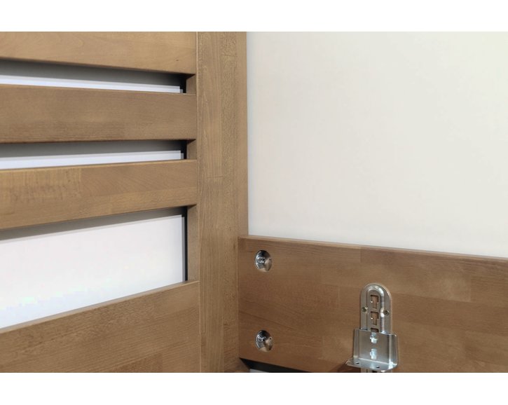 Rohový spoj - dvoulůžko MICHALIS, masiv buk