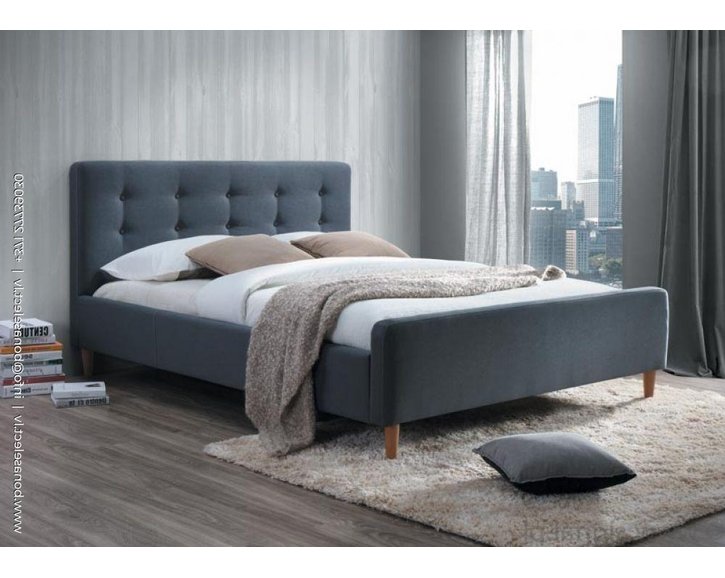 Čalouněná postel s úložným prostorem CS11472, šedá látka, 160x200 cm Čalouněná postel s úložným prostorem CS11472, šedá látka, 160x200 cm