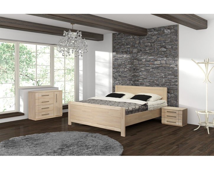 Noční stolek 3 zásuvkový VK-NR3, masiv buk