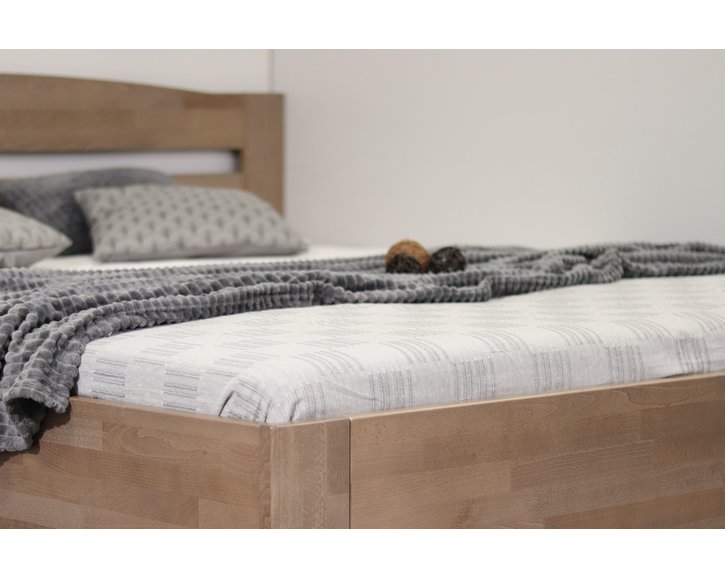 Zvýšená postel jednolůžko ANTONIO, 140x200, masiv buk