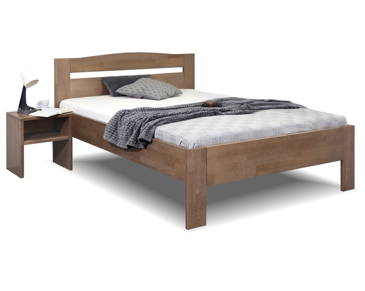 Zvýšená postel jednolůžko ANTONIO, 140x200, masiv buk
