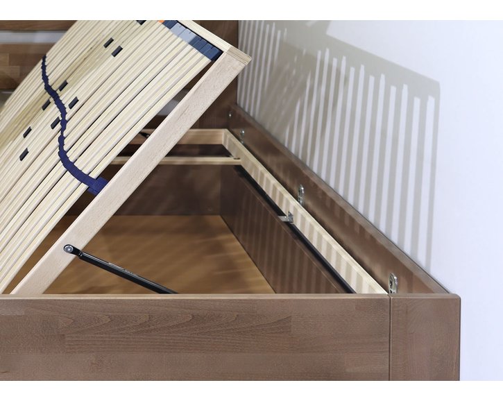 Výklopy - postel s úložným prostorem ANTONIO, 90x200, masiv buk