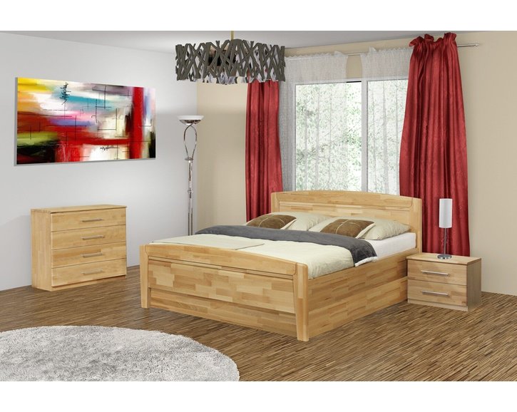 Komoda 4 - zásuvková VK-KRS, masiv buk