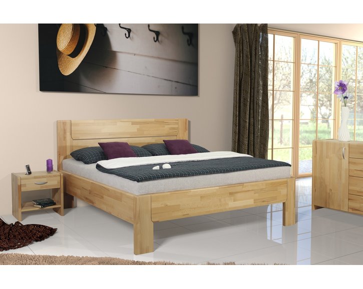 Noční stolek 2 - zásuvkový VK-NZ2, masiv buk Noční stolek 2 - zásuvkový VK-NZ2, masiv buk