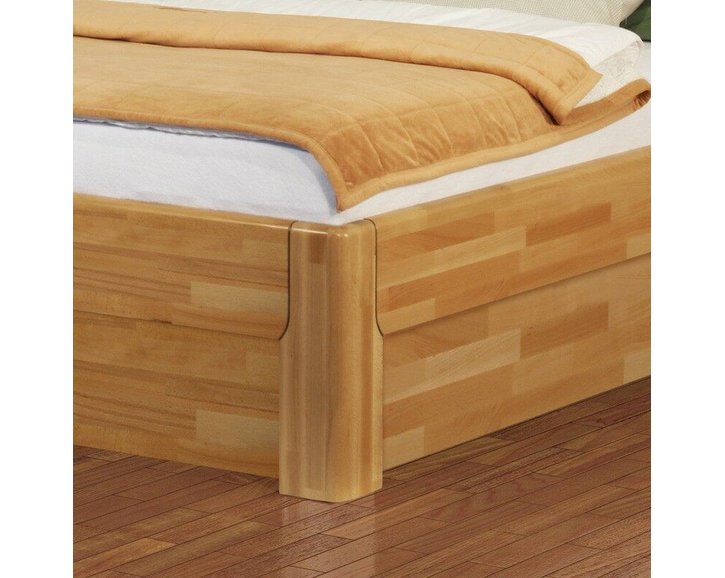 Postel s úložným prostorem ANETA senior, jádrový masiv buk