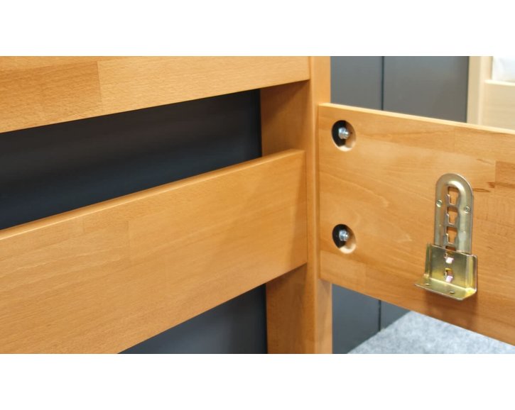 Zvýšená postel z masivu CATARINA 2, masiv buk