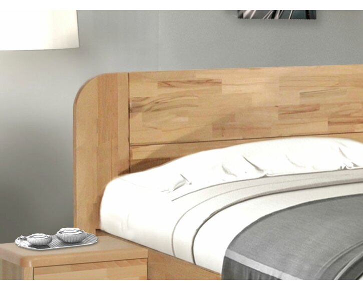 Zaoblené čelo postel ELEN