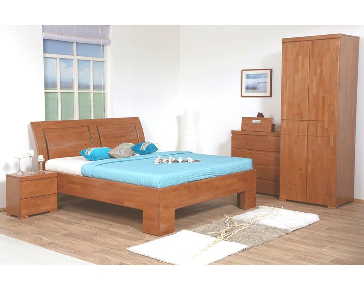 Manželská postel z masivu SOFIA F113