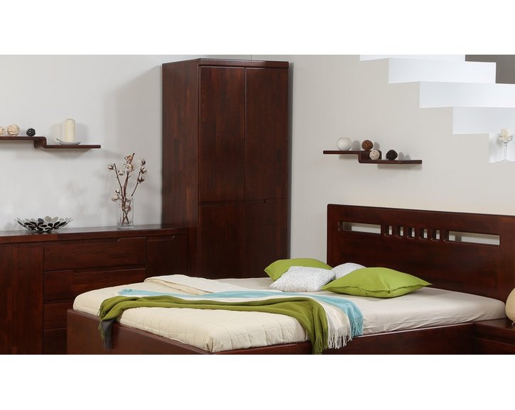 Šatní skříň - policová F155, masiv buk Šatní skříň - policová F155, masiv buk