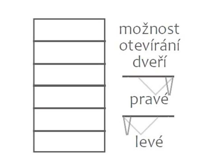 Šatní skříň - policová F155, masiv buk Šatní skříň - policová F155, masiv buk