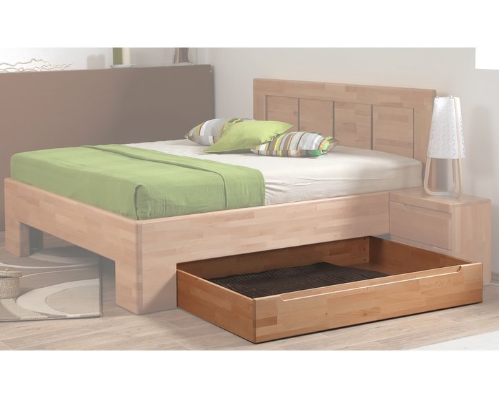 Šuplík pod postel F134, masiv buk