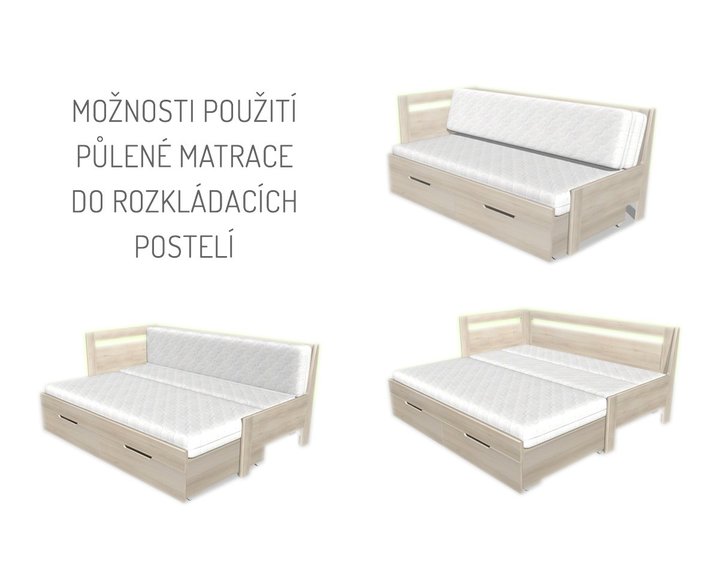 Sada matrací do rozkládací postele
