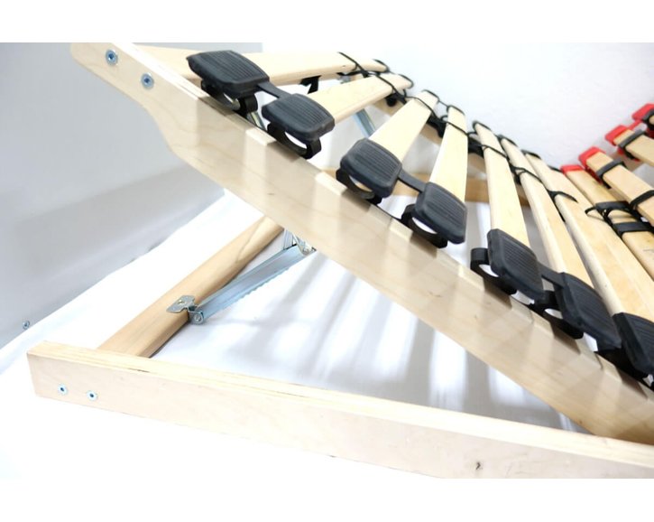 Vyklápěcí lamelový rošt DOUBLE NV XXL -  čelní výklop, 150kg