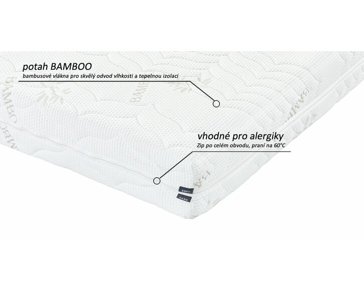 matrace VISCO Bamboo - potah matrace VISCO Bamboo - potah