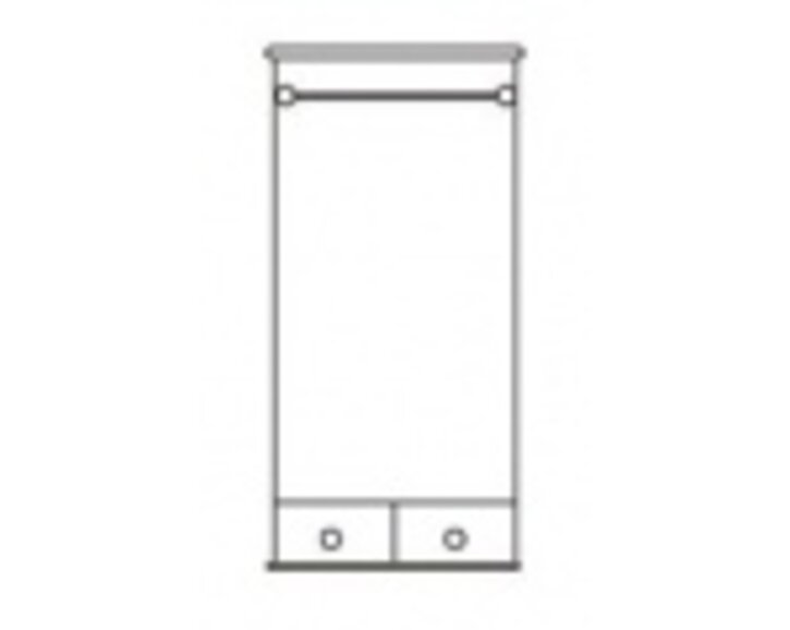 Skříň dvoudvéřová šatní DREW SF 122 - detail