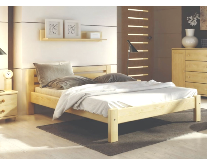 Postel 140x200 DREW-105 z masivu borovice