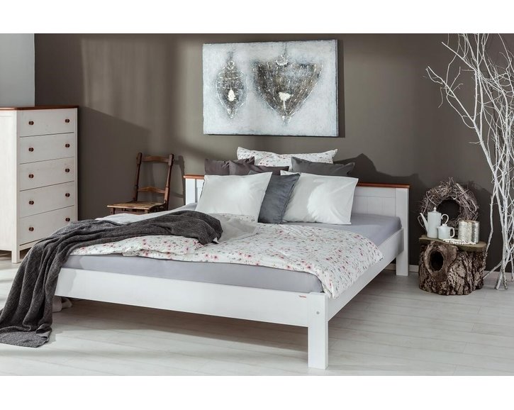 Postel z masivu ANNY 238, 180x200,  masiv smrk