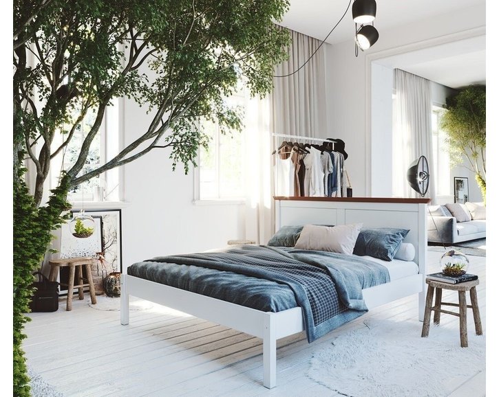 Zvýšená postel LAGGA, 180x200,  masiv buk Zvýšená postel LAGGA, 180x200,  masiv buk