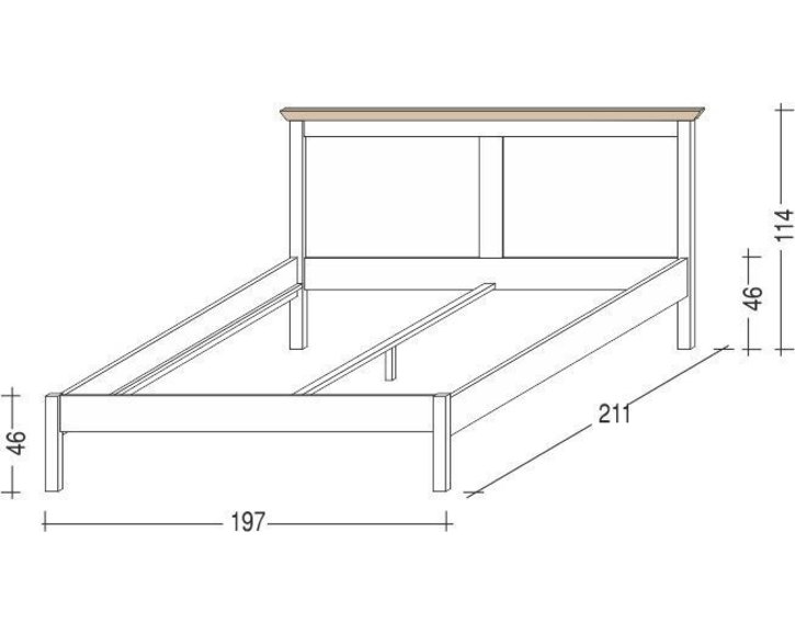 Zvýšená postel LAGGA, 180x200,  masiv buk Zvýšená postel LAGGA, 180x200,  masiv buk