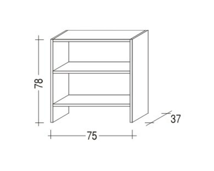Komoda Sendy 161-policová, masiv smrk, bílá Komoda Sendy 161-policová, masiv smrk, bílá