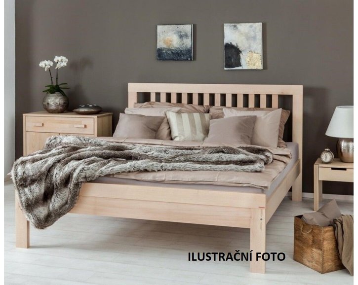 Zvýšená postel Lettya, 180x200,  masiv buk Zvýšená postel Lettya, 180x200,  masiv buk