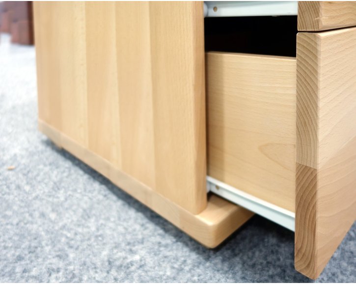 Komoda 3 zásuvková, masiv buk