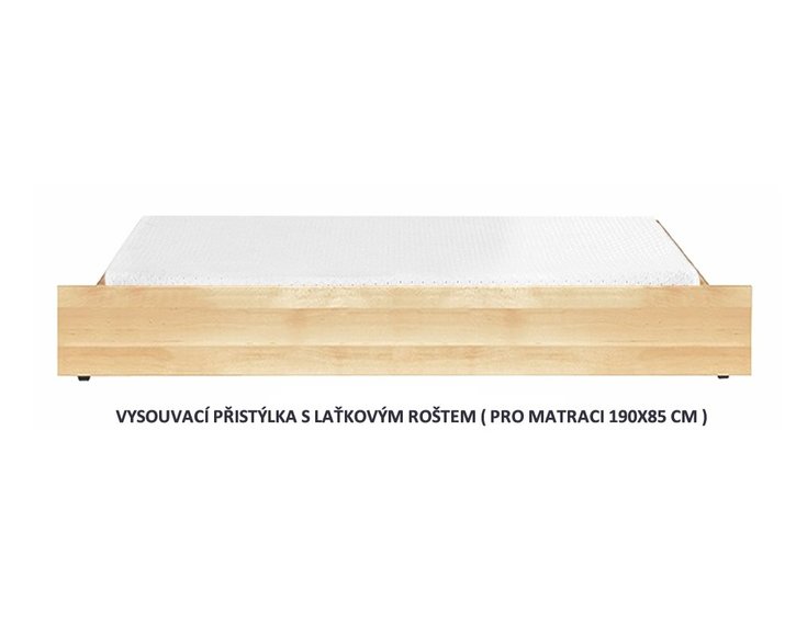 Přistýlka pod postele BW, masiv buk Přistýlka pod postele BW, masiv buk