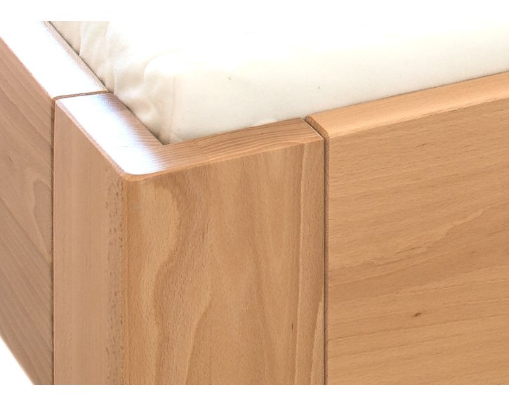 Zvýšená postel z masivu Hugo, 160x200, 180x200, masiv buk