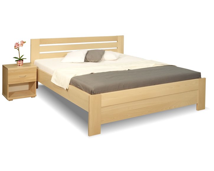 Zvýšená postel z masivu Rita, 160x200, 180x200, masiv buk Zvýšená postel z masivu Rita, 160x200, 180x200, masiv buk