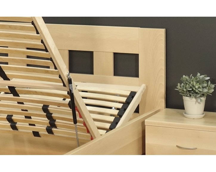 Zvýšená postel s úložným prostorem Rocco, 90x200, 80x200, masiv buk Zvýšená postel s úložným prostorem Rocco, 90x200, 80x200, masiv buk