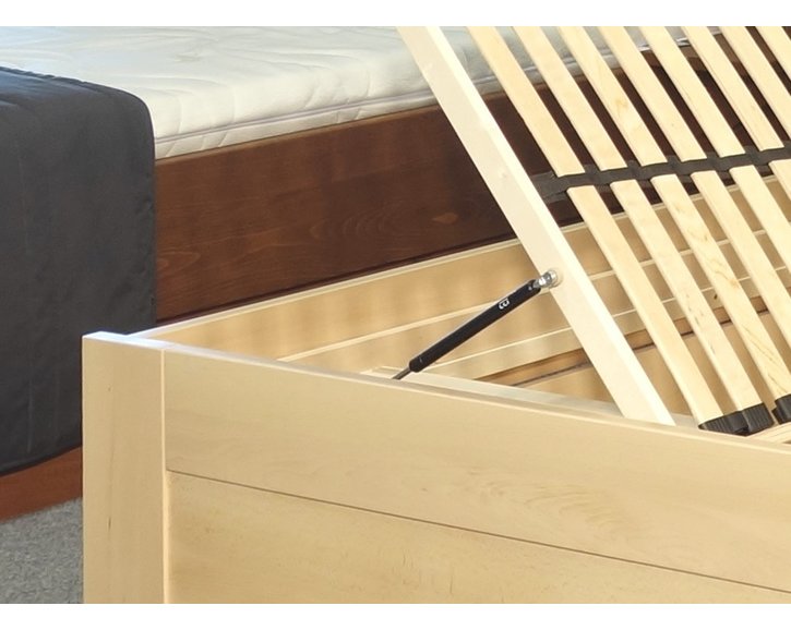 Zvýšená válenda s úložným prostorem Rocco, 90x200, 80x200, masiv buk Zvýšená válenda s úložným prostorem Rocco, 90x200, 80x200, masiv buk