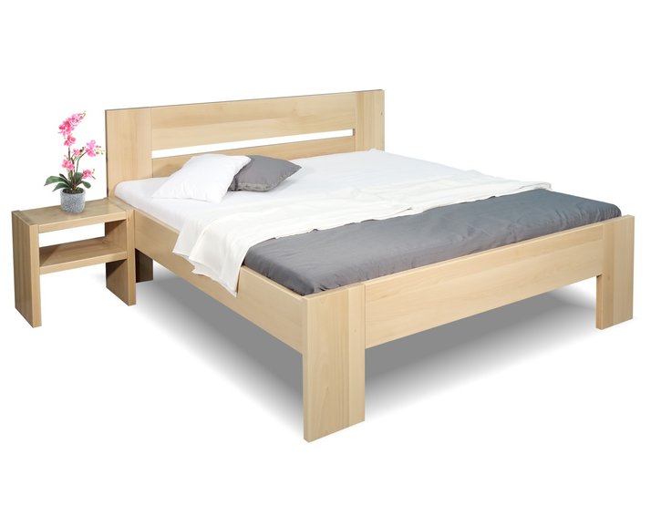 Zvýšená postel z masivu Matěj, 160x200, 180x200, masiv buk Zvýšená postel z masivu Matěj, 160x200, 180x200, masiv buk