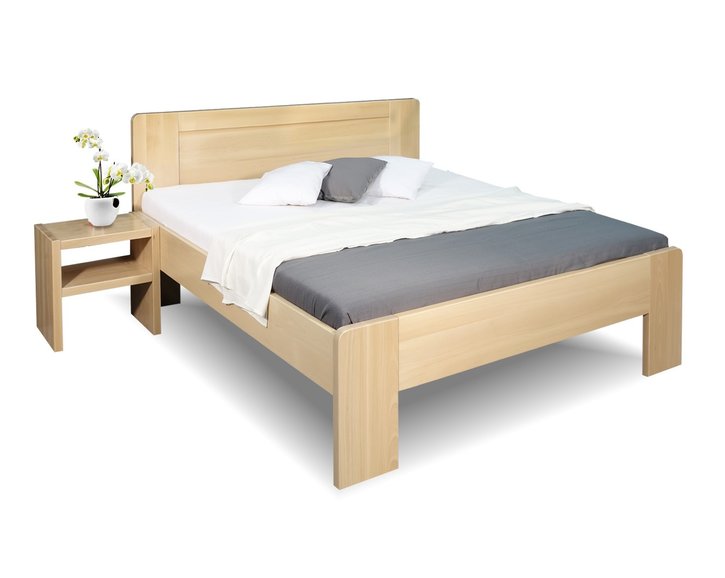 Zvýšená postel z masivu Dan, 120x200, 140x200, masiv buk Zvýšená postel z masivu Dan, 120x200, 140x200, masiv buk