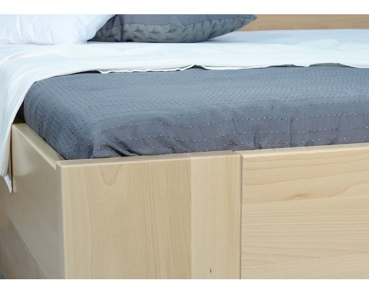 Zvýšená postel z masivu Matěj, 120x200, 140x200, masiv buk