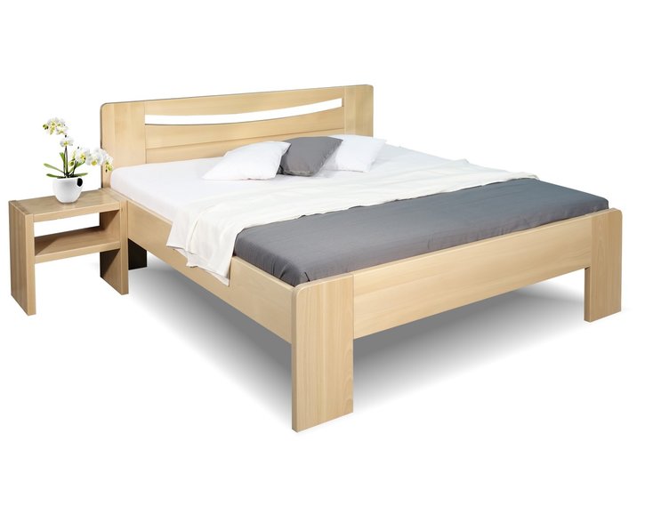Zvýšená postel z masivu Carmen, 160x200, 180x200, masiv buk Zvýšená postel z masivu Carmen, 160x200, 180x200, masiv buk