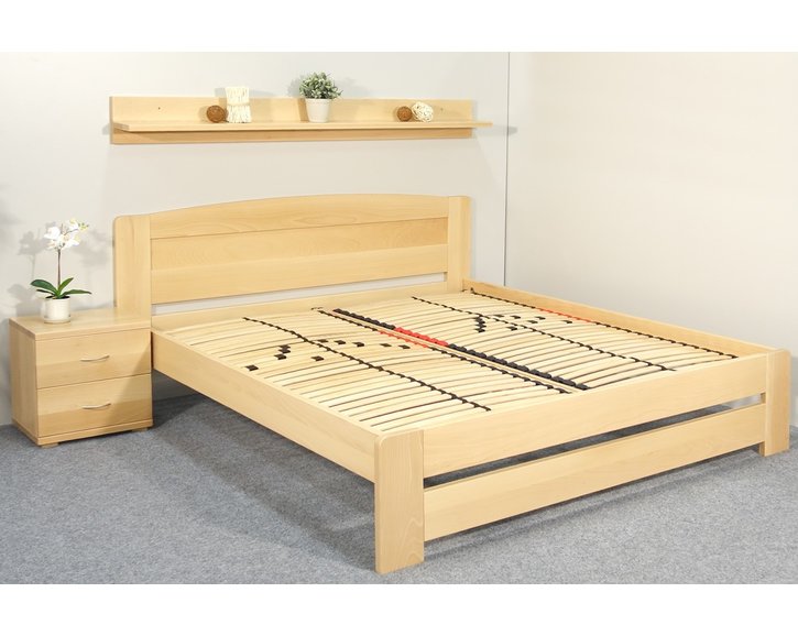 Postel z masivu Justina, 140x200, masiv buk Postel z masivu Justina, 140x200, masiv buk