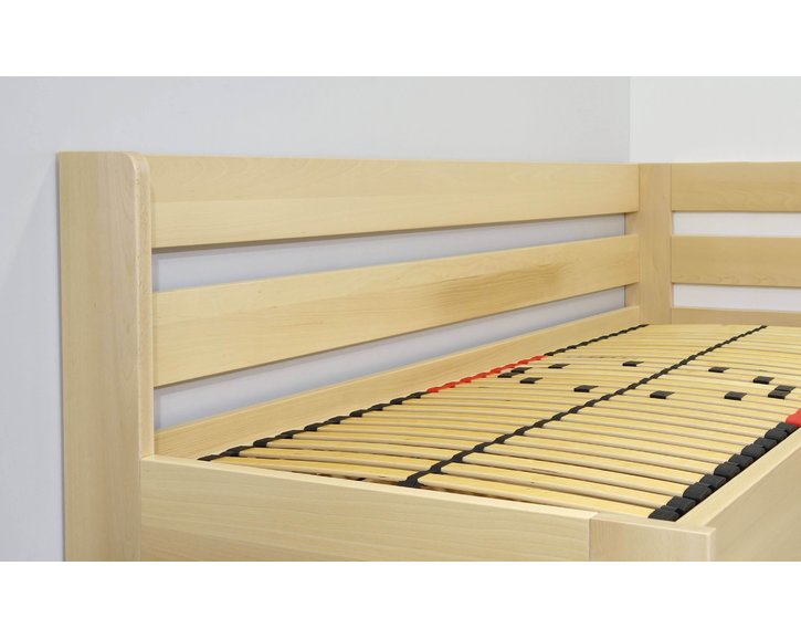 Zvýšená postel Valentin-Pravá, 120x200 cm, masiv buk Zvýšená postel Valentin-Pravá, 120x200 cm, masiv buk