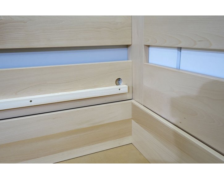 Postel s úložným prostorem Valentin-Pravá, 80x200, 90x200 cm, masiv buk