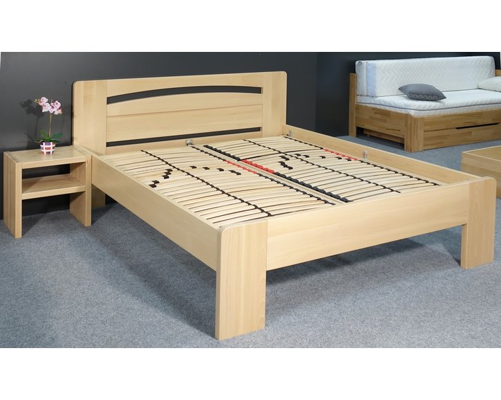 Zvýšená postel z masivu Riči, 160x200, 180x200, masiv buk Zvýšená postel z masivu Riči, 160x200, 180x200, masiv buk