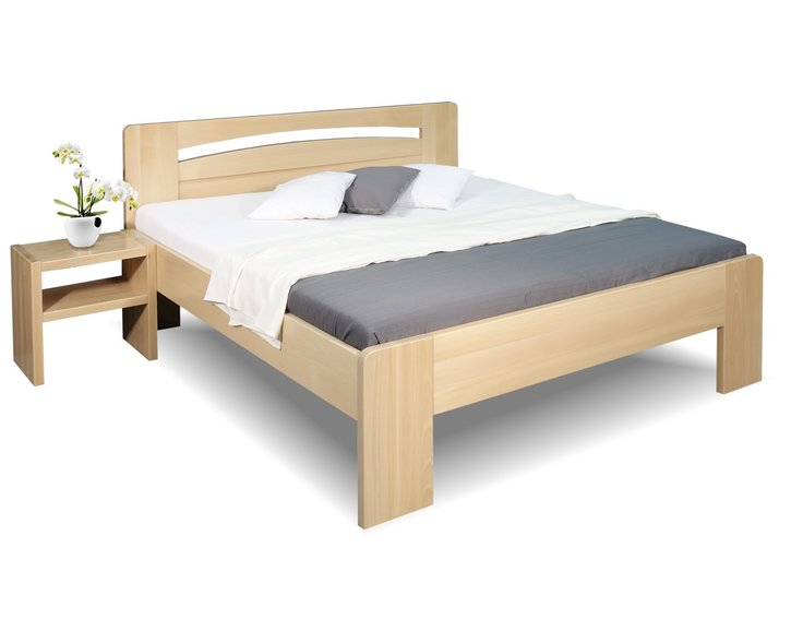 Zvýšená postel z masivu Riči, 180x220, masiv buk Zvýšená postel z masivu Riči, 180x220, masiv buk