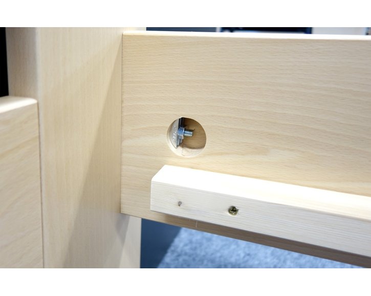 Zvýšená postel s úložným prostorem Rita, 90x200, 80x200, masiv buk Zvýšená postel s úložným prostorem Rita, 90x200, 80x200, masiv buk