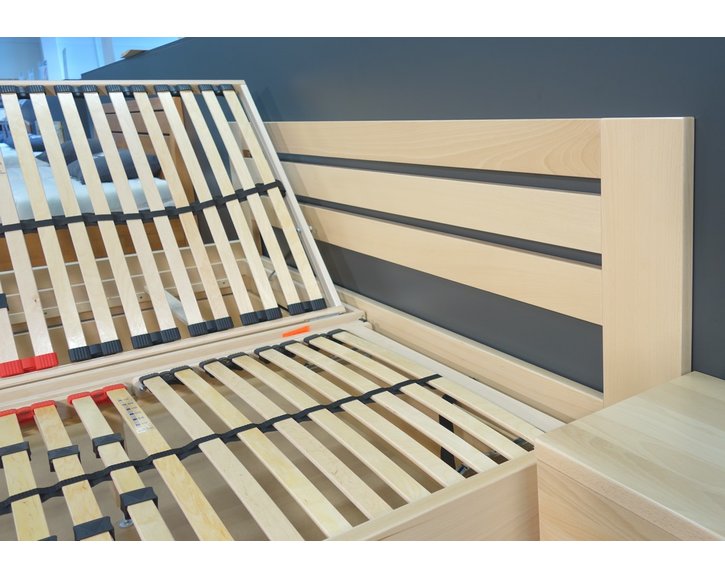 Zvýšená postel s úložným prostorem Rita, 160x200, 180x200, masiv buk