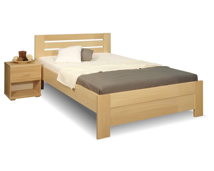 Zvýšená postel z masivu Rita, masiv buk, 140x210 Zvýšená postel z masivu Rita, masiv buk, 140x210