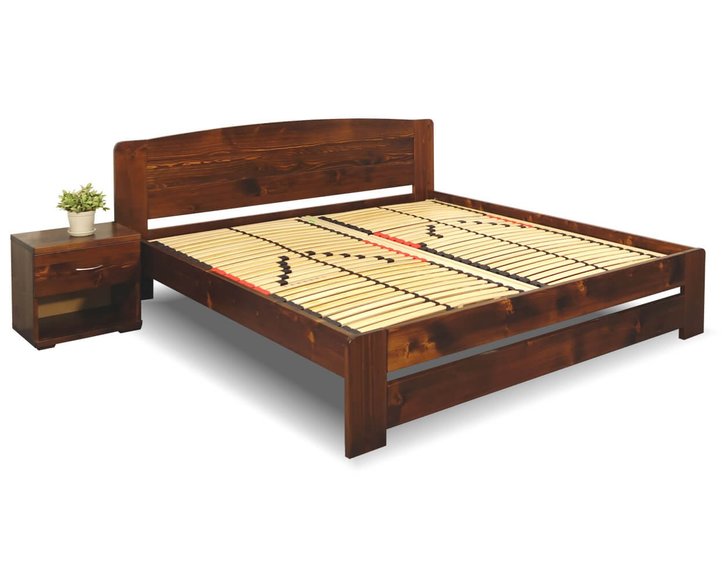 Postel z masivu Justina, 160x200, 180x200, masiv smrk