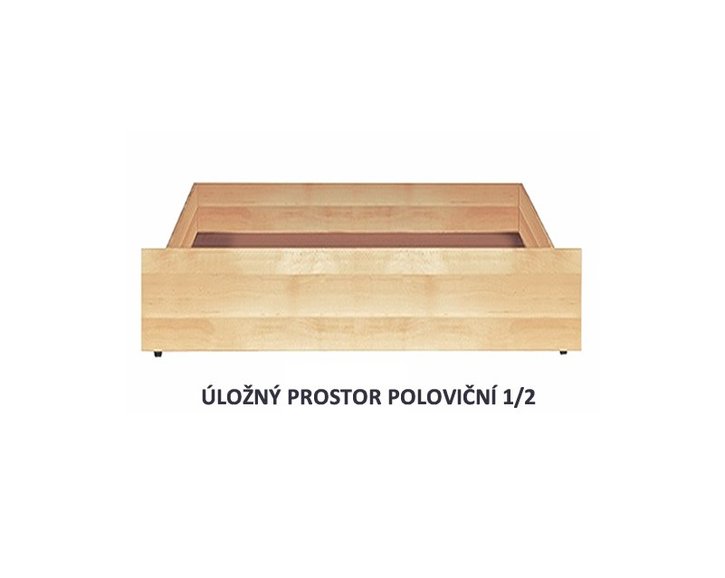 Úložný prostor 1/2, masiv smrk Úložný prostor 1/2, masiv smrk