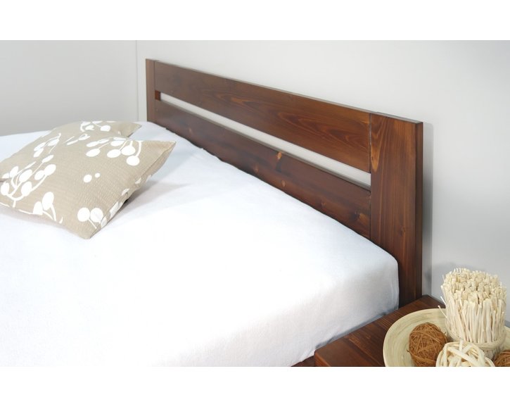 Dřevěná postel s rošty Berni, 160x200, 180x200, masiv smrk