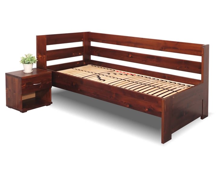 Postel z masivu Valentin, 90x200 cm