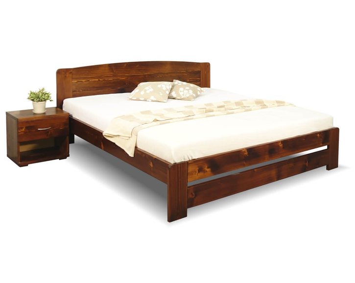 Postel z masivu Justina, 160x200, 180x200, masiv smrk